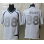 Nike Denver Broncos #88 Demaryius Thomas Platinum White Limited Jersey