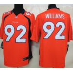 Nike Denver Broncos #92 Sylvester Williams Orange Limited Jesey