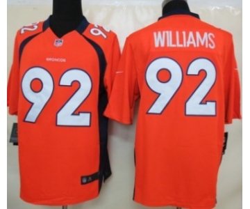 Nike Denver Broncos #92 Sylvester Williams Orange Limited Jesey