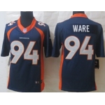 Nike Denver Broncos #94 DeMarcus Ware 2013 Blue Limited Jersey