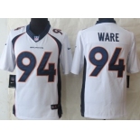 Nike Denver Broncos #94 DeMarcus Ware 2013 White Limited Jersey