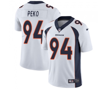 Nike Denver Broncos #94 Domata Peko White Men's Stitched NFL Vapor Untouchable Limited Jersey