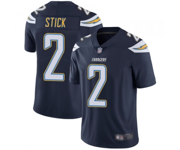 Chargers #2 Easton Stick Navy Blue Team Color Men's Stitched Football Vapor Untouchable Limited Jersey