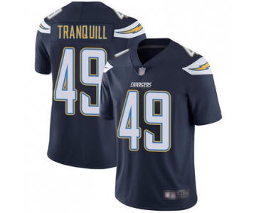 Chargers #49 Drue Tranquill Navy Blue Team Color Men's Stitched Football Vapor Untouchable Limited Jersey