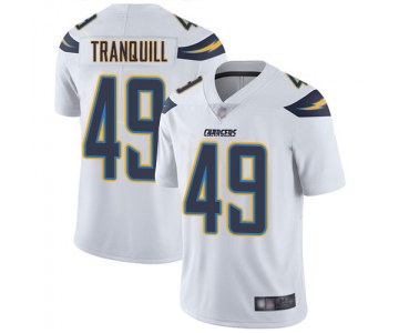 Chargers #49 Drue Tranquill White Men's Stitched Football Vapor Untouchable Limited Jersey