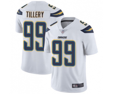 Chargers #99 Jerry Tillery White Men's Stitched Football Vapor Untouchable Limited Jersey