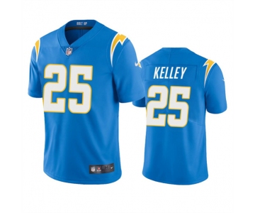 Men's Los Angeles Chargers #25 Joshua Kelley Blue Vapor Untouchable Limited Stitched Jersey