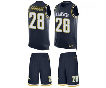 Nike Chargers #28 Melvin Gordon Navy Blue Team Color Men's Stitched NFL Limited Tank Top Suit Jersey