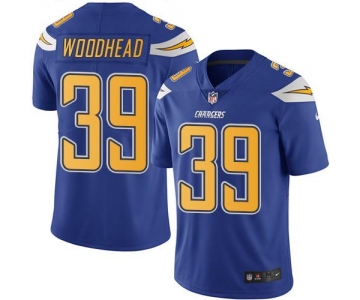 Nike Chargers #39 Danny Woodhead Electric Blue Men's Stitched NFL Limited Rush Jersey