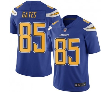 Nike Chargers #85 Antonio Gates Electric Blue Men's Stitched NFL Limited Rush Jersey