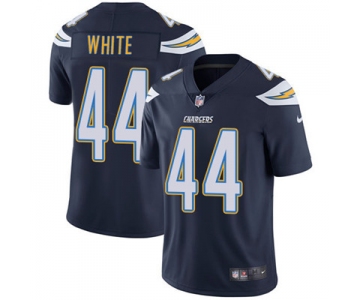 Nike Los Angeles Chargers #44 Kyzir White Navy Blue Team Color Men's Stitched NFL Vapor Untouchable Limited Jersey