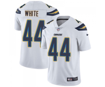 Nike Los Angeles Chargers #44 Kyzir White White Men's Stitched NFL Vapor Untouchable Limited Jersey