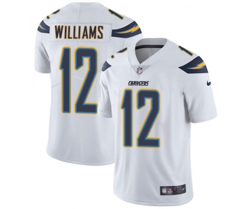 Nike San Diego Chargers #12 Mike Williams White Men's Stitched NFL Vapor Untouchable Limited Jersey