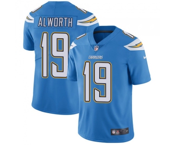 Nike San Diego Chargers #19 Lance Alworth Electric Blue Alternate Men's Stitched NFL Vapor Untouchable Limited Jersey