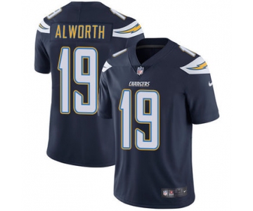 Nike San Diego Chargers #19 Lance Alworth Navy Blue Team Color Men's Stitched NFL Vapor Untouchable Limited Jersey