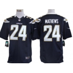 Nike San Diego Chargers #24 Ryan Mathews Navy Blue Limited Jersey