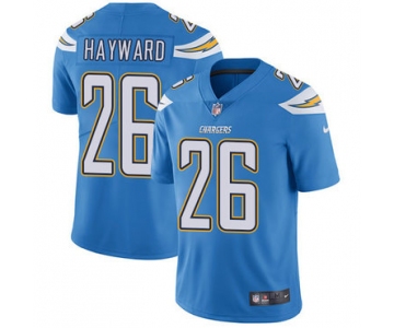 Nike San Diego Chargers #26 Casey Hayward Electric Blue Alternate Men's Stitched NFL Vapor Untouchable Limited Jersey