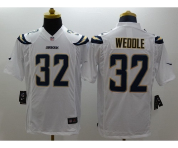 Nike San Diego Chargers #32 Eric Weddle 2013 White Limited Jersey