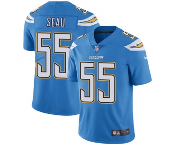 Nike San Diego Chargers #55 Junior Seau Electric Blue Alternate Men's Stitched NFL Vapor Untouchable Limited Jersey