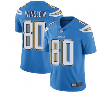 Nike San Diego Chargers #80 Kellen Winslow Electric Blue Alternate Men's Stitched NFL Vapor Untouchable Limited Jersey