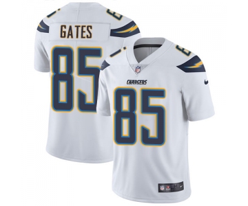 Nike San Diego Chargers #85 Antonio Gates White Men's Stitched NFL Vapor Untouchable Limited Jersey