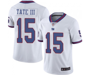 Giants #15 Golden Tate III White Men's Stitched Football Limited Rush Jersey