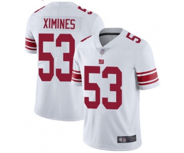 Giants #53 Oshane Ximines White Men's Stitched Football Vapor Untouchable Limited Jersey