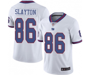 Giants #86 Darius Slayton White Men's Stitched Football Limited Rush Jersey