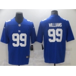 Men New York Giants 99 Williams Blue Nike Vapor Untouchable Limited 2021 NFL Jersey