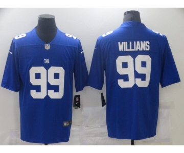 Men New York Giants 99 Williams Blue Nike Vapor Untouchable Limited 2021 NFL Jersey