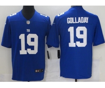 Men's New York Giants #19 Kenny Golladay Blue 2021 Vapor Untouchable Stitched NFL Nike Limited Jersey