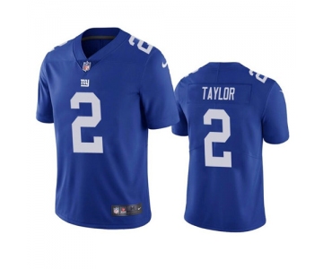 Men's New York Giants #2 Tyrod Taylor Royal Vapor Untouchable Limited Stitched Jersey