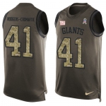 Men's New York Giants #41 Dominique Rodgers-Cromartie Green Salute to Service Hot Pressing Player Name & Number Nike NFL Tank Top Jersey