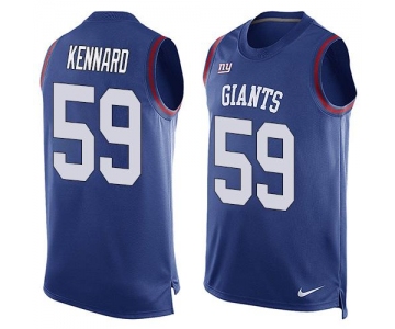 Men's New York Giants #59 Devon Kennard Royal Blue Hot Pressing Player Name & Number Nike NFL Tank Top Jersey