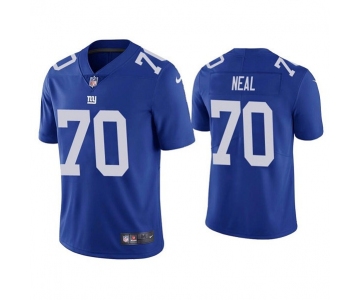 Men's New York Giants #70 Evan Neal Blue Vapor Untouchable Limited Stitched Jersey