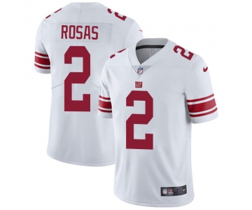 Nike Giants #2 Aldrick Rosas White Men's Stitched NFL Vapor Untouchable Limited Jersey