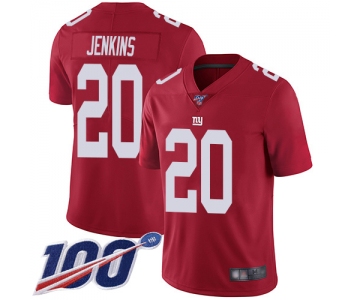 Nike Giants #20 Janoris Jenkins Red Men's Stitched NFL Limited Inverted Legend 100th Season Jersey