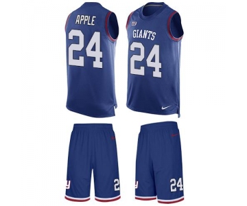 Nike Giants #24 Eli Apple Royal Blue Team Color Men's Stitched NFL Limited Tank Top Suit Jersey