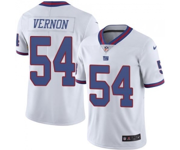 Nike Giants #54 Olivier Vernon White Men's Stitched NFL Limited Rush Jersey