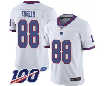 Nike Giants #88 Evan Engram White Men's Stitched NFL Limited Rush 100th Season Jersey