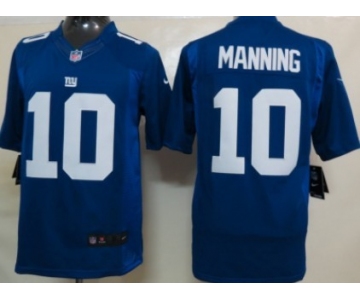 Nike New York Giants #10 Eli Manning Blue Limited Jersey