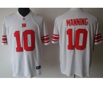 Nike New York Giants #10 Eli Manning White Limited Jersey