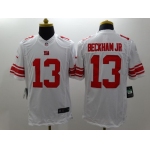 Nike New York Giants #13 Odell Beckham Jr White Limited Jersey