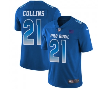 Nike New York Giants #21 Landon Collins Royal Men's Stitched NFL Limited NFC 2019 Pro Bowl Jersey