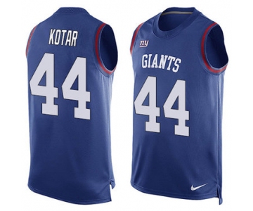 Nike New York Giants #44 Doug Kotar Royal Blue Team Color Men's Stitched NFL Limited Tank Top Jersey