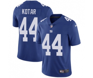 Nike New York Giants #44 Doug Kotar Royal Blue Team Color Men's Stitched NFL Vapor Untouchable Limited Jersey
