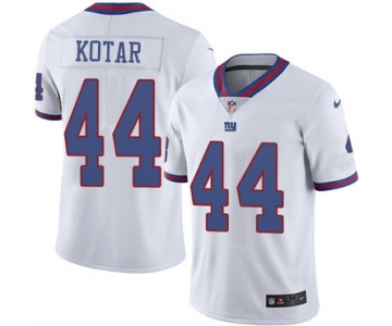 Nike New York Giants #44 Doug Kotar White Men's Stitched NFL Limited Rush Jersey