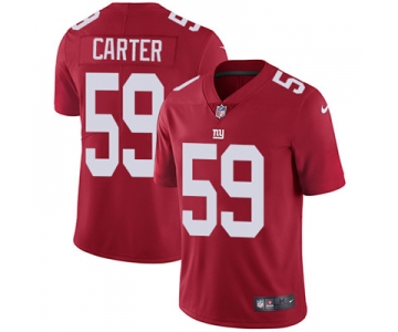 Nike New York Giants #59 Lorenzo Carter Red Alternate Men's Stitched NFL Vapor Untouchable Limited Jersey