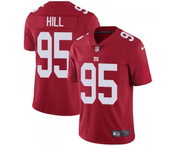 Nike New York Giants #95 B.J. Hill Red Alternate Men's Stitched NFL Vapor Untouchable Limited Jersey