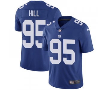 Nike New York Giants #95 B.J. Hill Royal Blue Team Color Men's Stitched NFL Vapor Untouchable Limited Jersey